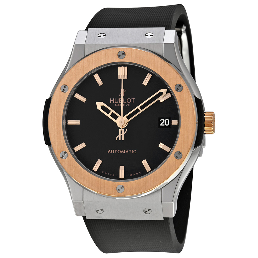 Hublot Classic Fusion Swiss Clone Automatic 45mm Black Face Water Resistant Watch