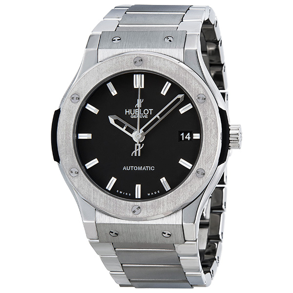 Hublot Classic Fusion Titanium Automatic Black Dial Mens Watch