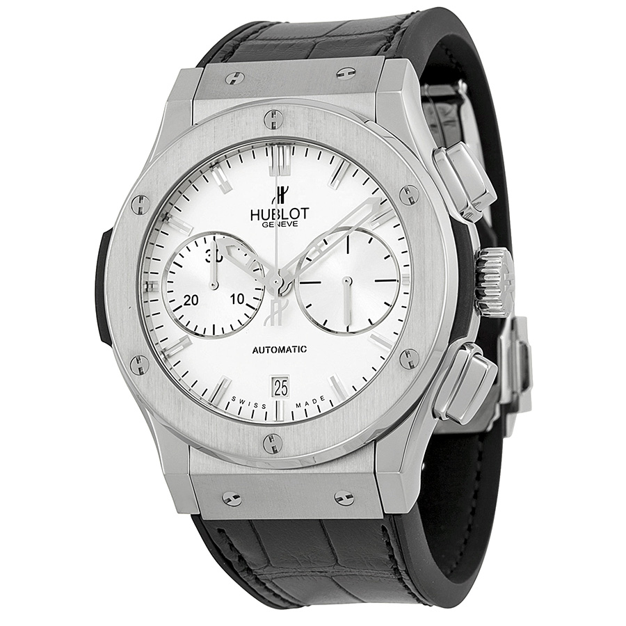 Hublot Classic Fusion 41mm Imitation Chronograph Silver Mesh Bracelet Automatic Watch