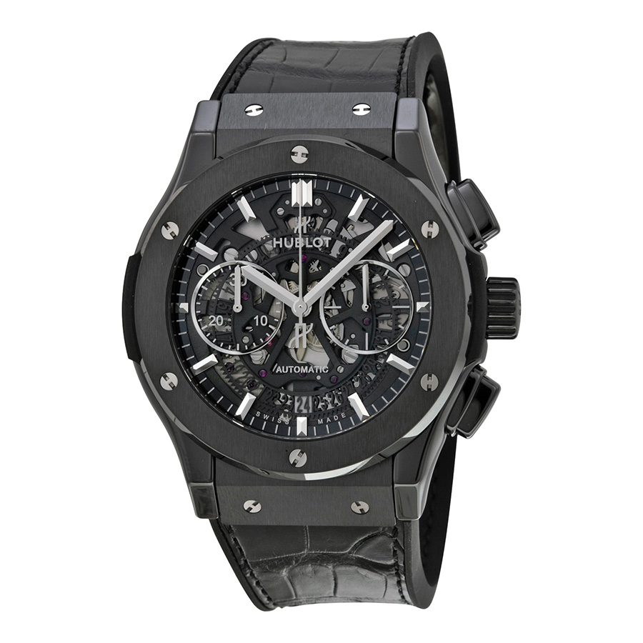 Hublot Classic Fusion Skeleton自动机械计时功能蓝宝石水晶镜面防水50米