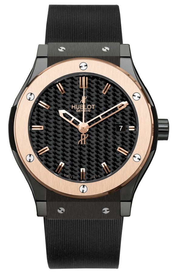 Hublot Classic Fusion Carbon Fiber Black Dial Automatic Reps Watch