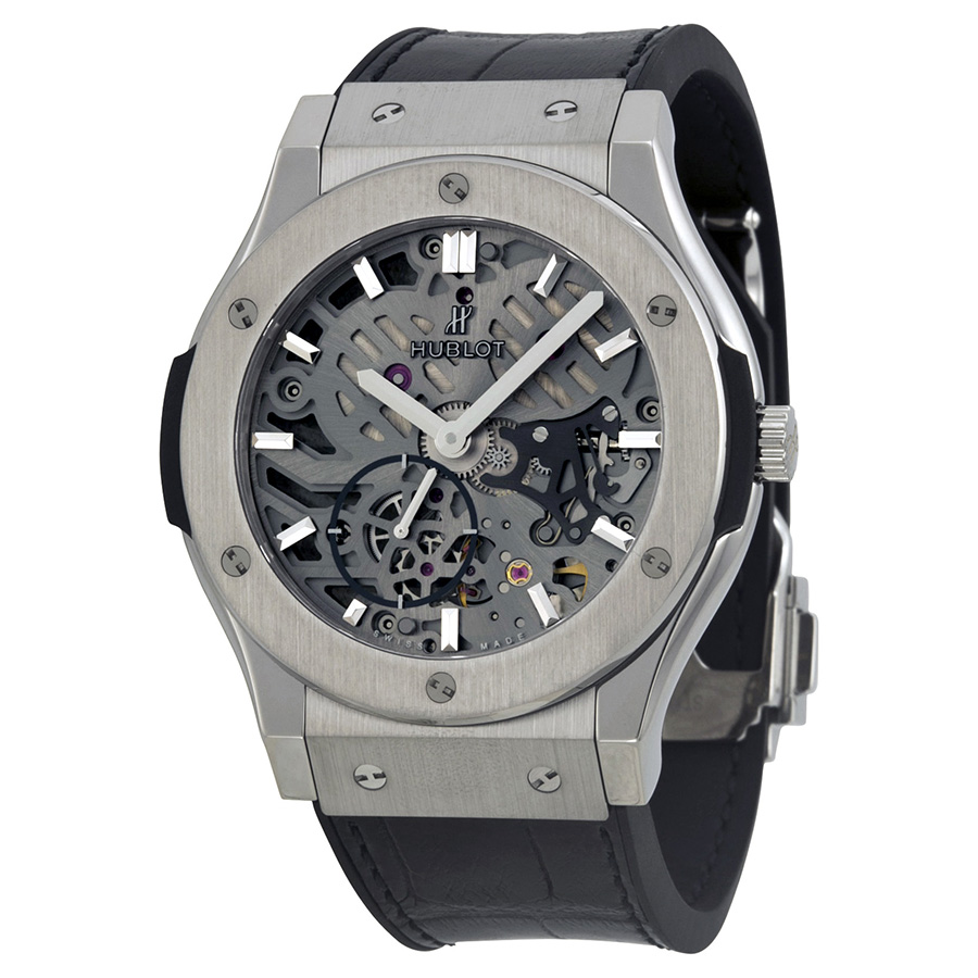 Hublot Classic Fusion Titanium Chronograph Imitation Watch - Black Dial 45mm