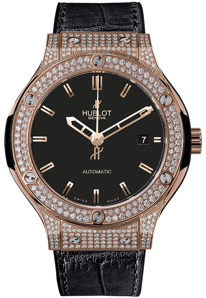 Hublot Classic Fusion Imitation 41mm Automatic Blue Steel Case Mens Watch