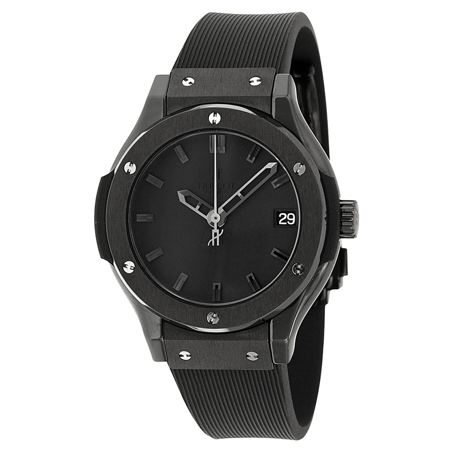 Hublot Classic Fusion Imitation Automatic 58mm Steel Black Face Unisex Watch