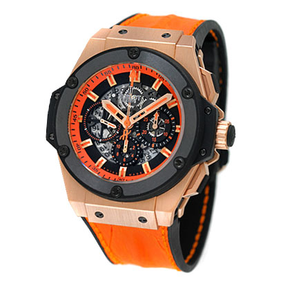 Hublot King Power Skeleton自动计时腕表 - 限量版蓝钢表盘