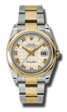 Rolex Datejust Imitation 116203IPRO Pearl Accents Automatic Ivory Face Watch