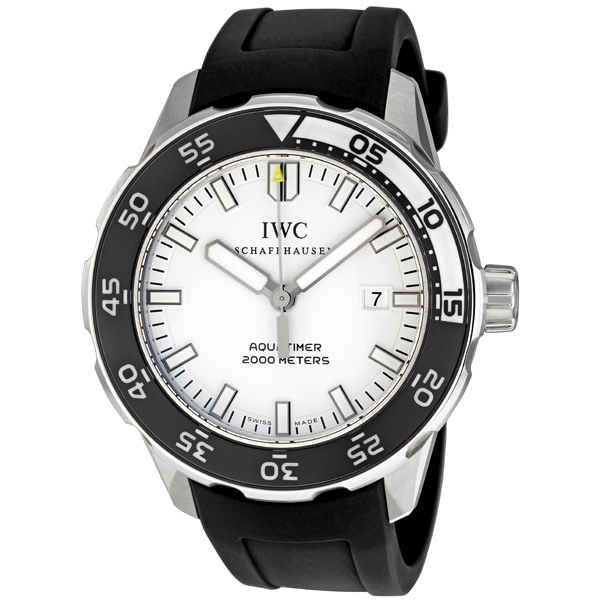 IWC Aquatimer Dive Chrono Automatic Black Face Stainless Steel Water Resistant Watch