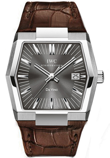 IWC Da Vinci Grey Automatic Mens Watch, Swiss Clone, Luxury Chronograph Face