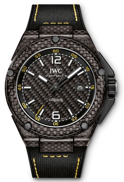 IWC Ingenieur IW322401 Carbon Fiber Chronograph Black Dial Watch