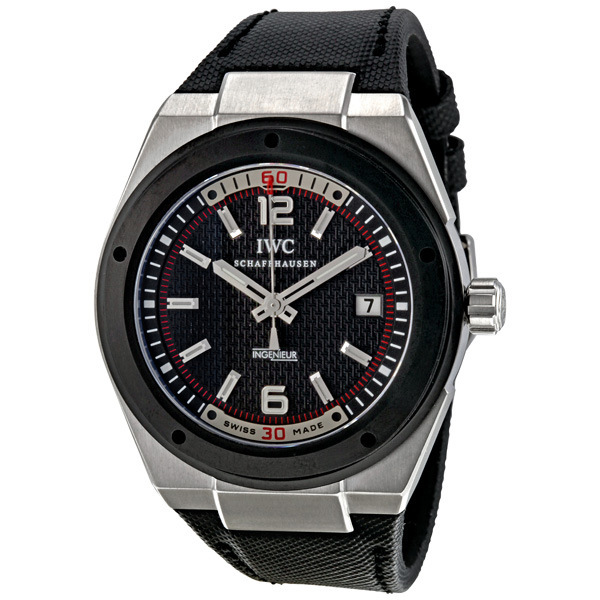 IWC Ingenieur Swiss Clone Automatic Black Dial Chronograph Watch