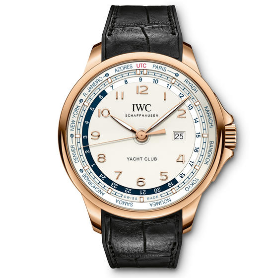 IWC IW326605 Clone Automatic 18K Rose Gold Case Black Dial Men's Watch