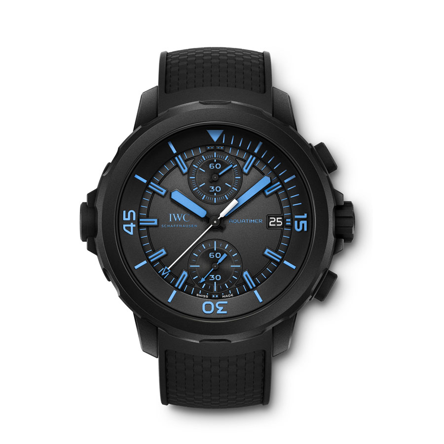 IWC Pilot Chronograph Black Blue Ceramic Automatic Watch