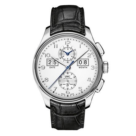 IWC Homage IW397201 Automatic Chronograph Mens Watch - Black Chrome Case & Dial