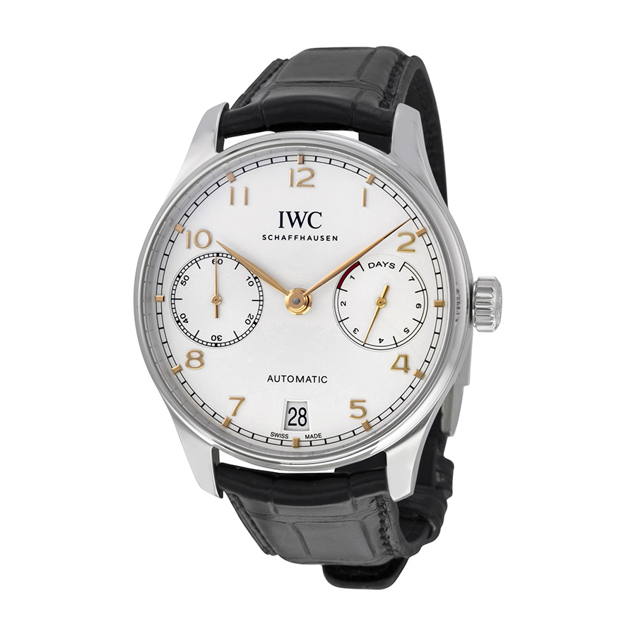 IWC Classic Pilot Automatic Steel Case 42mm Black Chronograph Watch