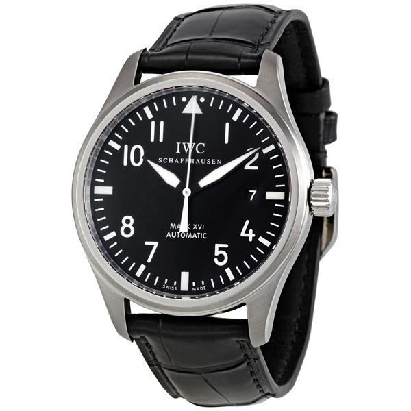 IWC Vintage Flight Automatic Pilot Watch - Swiss-Made Black Face 46mm