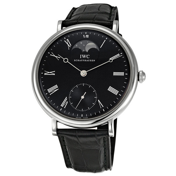 IWC Portofino IW544801 Hand Wind Mechanical Silver Tone Watch