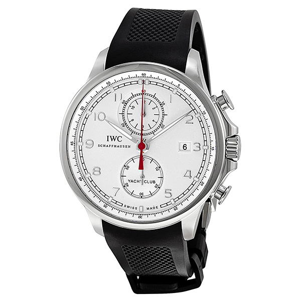 IWC Portuguese Automatic Stainless Steel Chronograph Watch - 44mm Jet Black Face