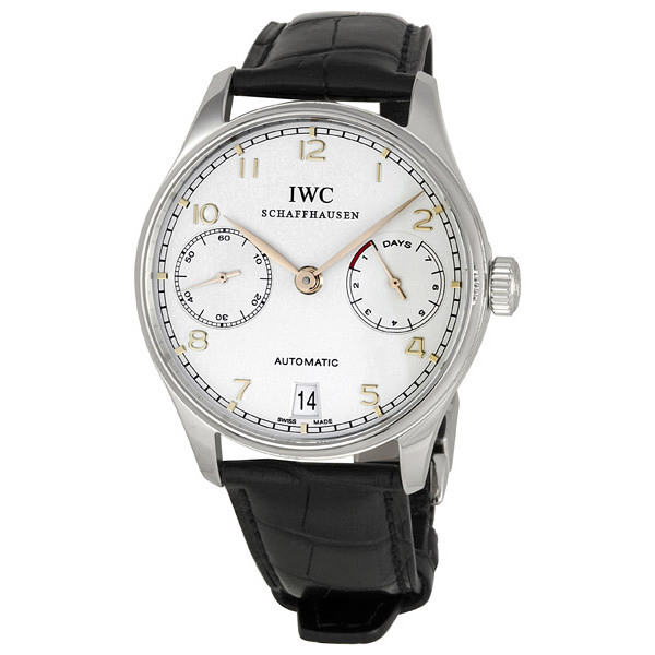 IWC Portuguese Clone 500114 Auto Chrono Black Dial Watch