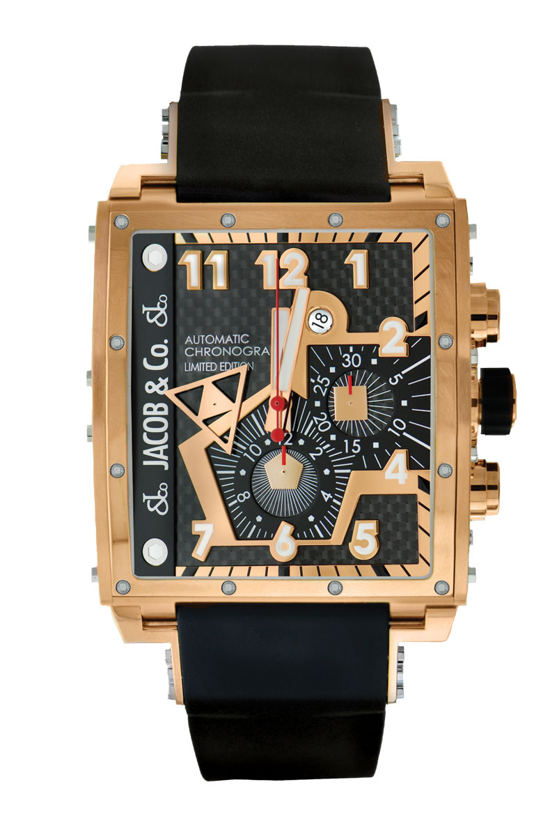 Jacob & Co. Epic I Imitation Automatic Jet Black Face Water-Resistant Luxury Watch