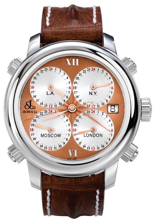 Jacob & Co. Masterpiece 24-Hour Tourbillon Rose Gold & Guilloche Watch