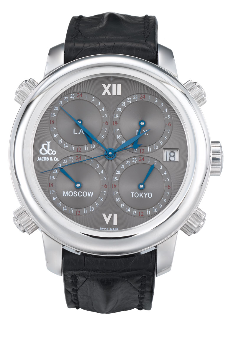 Jacob & Co. Time Master H24 Stainless Steel Multi-Zone Diver's Watch