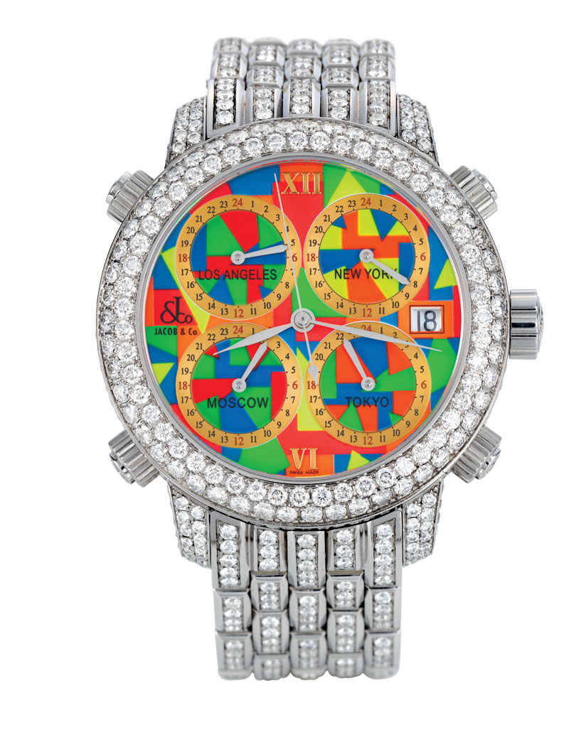 Jacob & Co. World Time Masterpiece h24T2SSDC Automatic Chronograph Watch