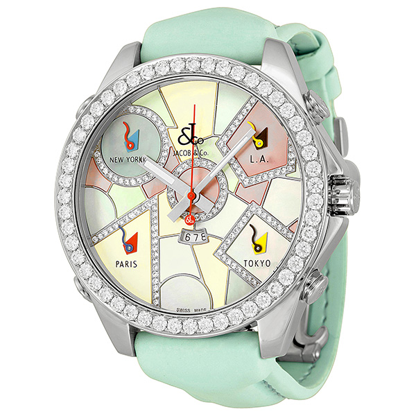 Jacob & Co. Global Timepiece JC118DA Stainless Steel - Multi-Zone Aviator Watch