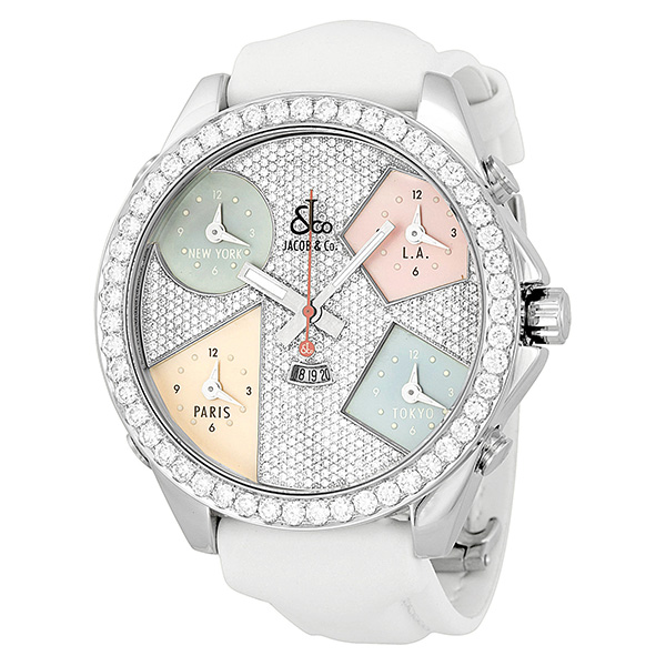 Jacob & Co. World Time Masterpiece 44mm Gold Quartz Chrono Watch