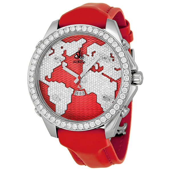 Jacob & Co. Masterpiece Chronograph 5-Time Zones Automatic Steel Watch