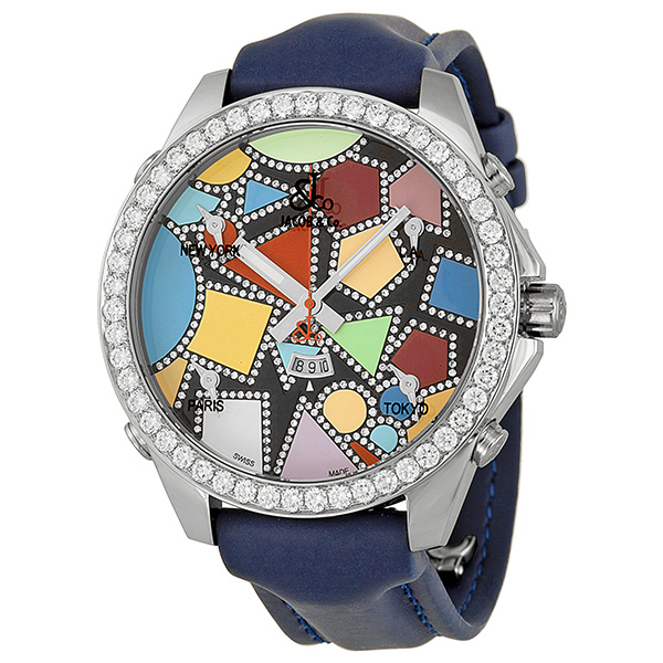 Jacob & Co. JCM113DA Clone 5-Time Zone World Tour Chronograph Watch