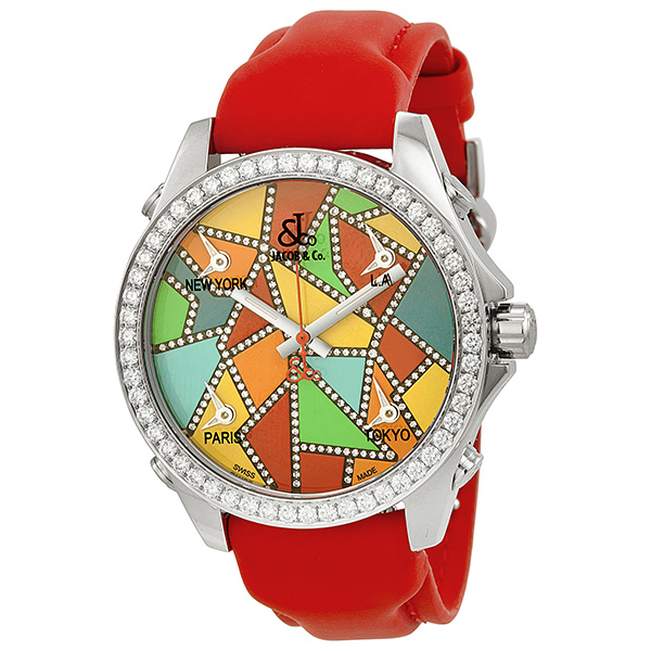 Jacob & Co. JCM117DA Imitation 5-Time Zone Chronograph Diamond Dial Watch