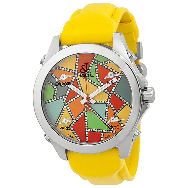 Jacob & Co. JCM117DA Master Chrono GMT Imitation Watch - 5 Zones, Black Dials