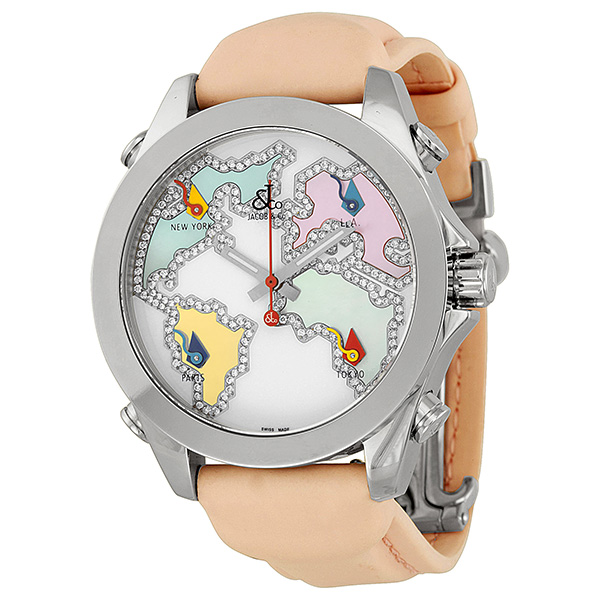 Jacob & Co. Masterpiece JCM123 Unisex Chronograph Watch - 5 Time Zones, Steel Case