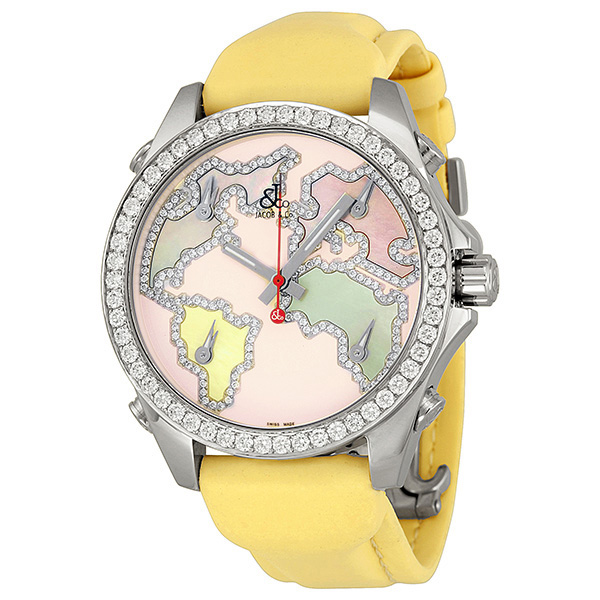 Jacob & Co Five Time Zone Quartz Watch with Multiple Dials JCM125