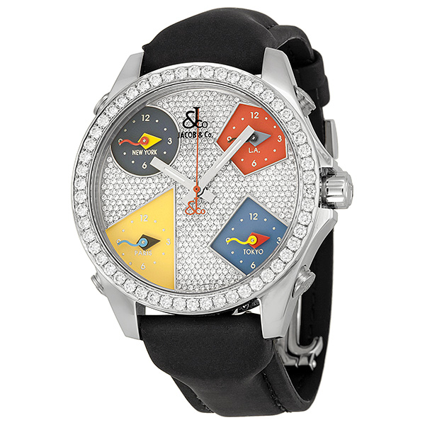 Jacob & Co. JCM45 Diamond Timepiece 2ctw Automatic Complication Watch