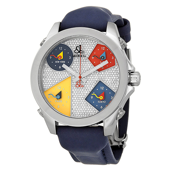 Jacob & Co. Timepiece Masterpiece - 5-Zone Chrono - Stainless Steel Case - Blue Sunray Dial Watch