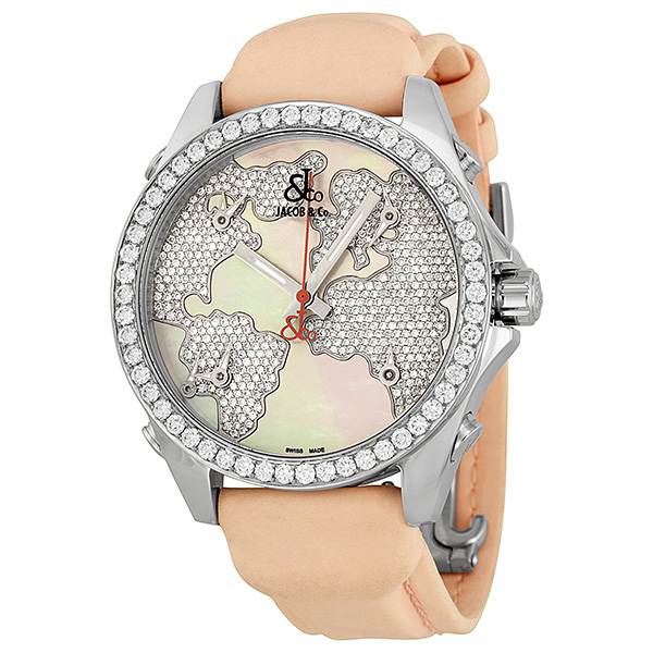 Jacob & Co. World Tourer JCM47WP Automatic Dual Face Chronograph Watch