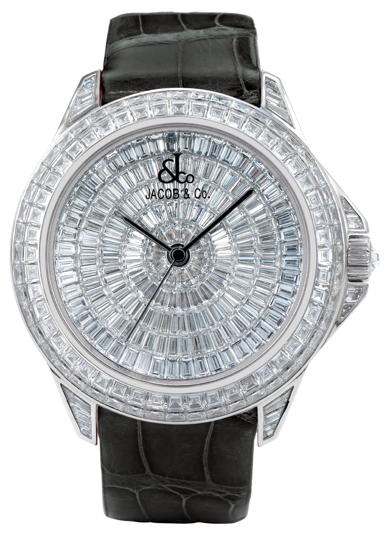 Jacob & Co. The Royal Collection 18k White Gold Baguette Diamond Watch - Timeless Luxury