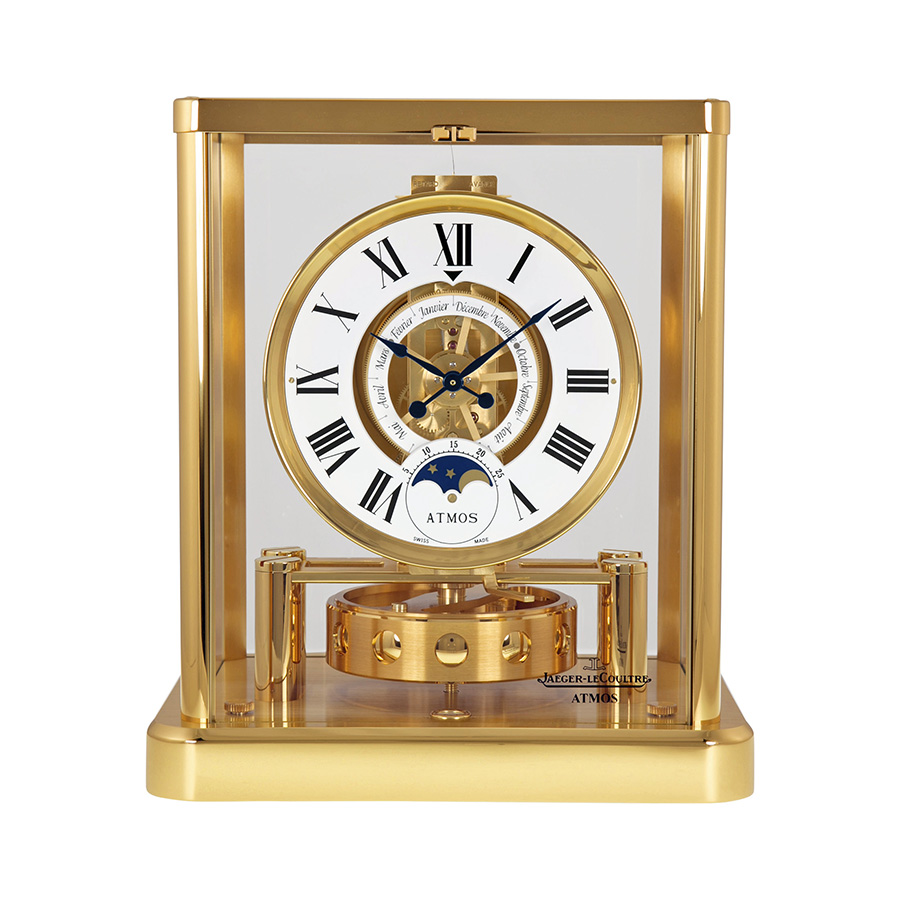 Jaeger-LeCoultre Atmos Replica Perpetual Motion Clock with Moon Phase
