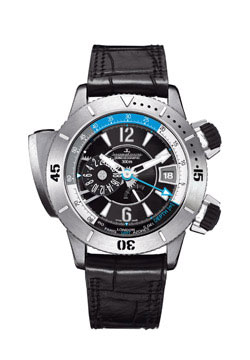 Jaeger LeCoultre Master Chronograph Automatic 37mm Jet Black Face Watch