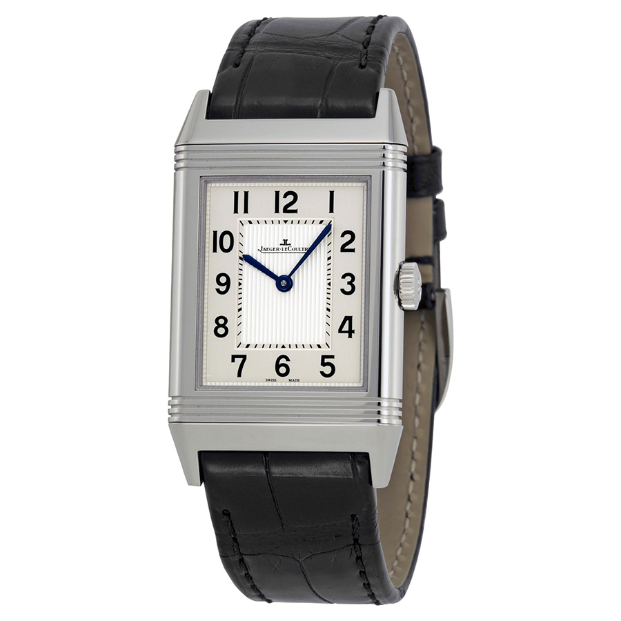 Jaeger LeCoultre Reverso Classic Aviator 27mm Gold-Plated Automatic Silver Dial Watch