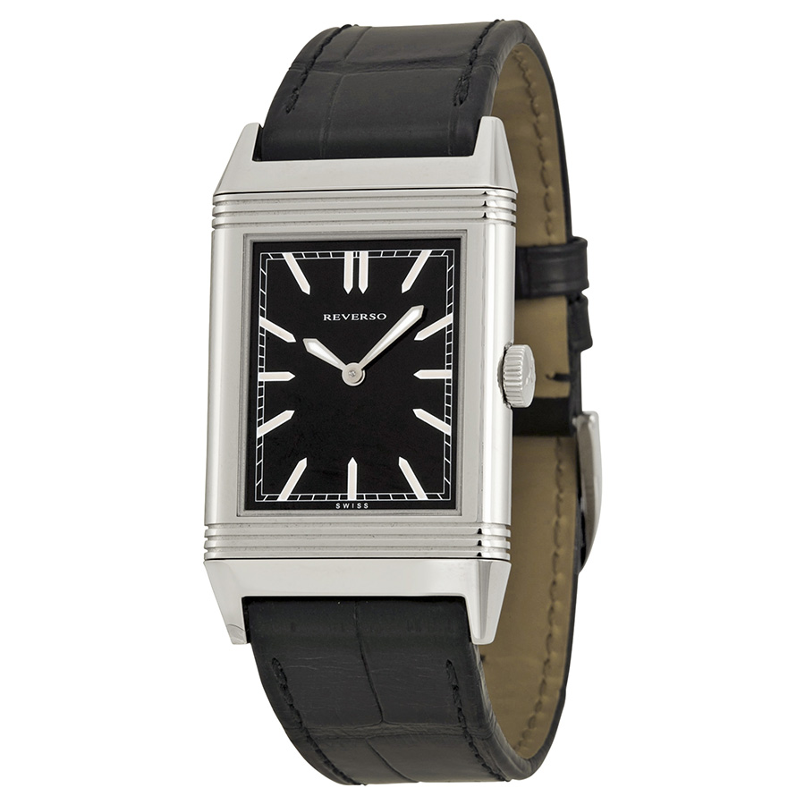 Jaeger LeCoultre Reverso Men's Watch - Clou de Paris Finish Silver 41mm Auto