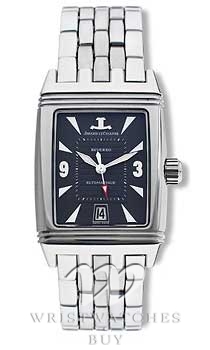 Jaeger LeCoultre Reverso Grey Face 18K Gold Automatic Chronograph Watch