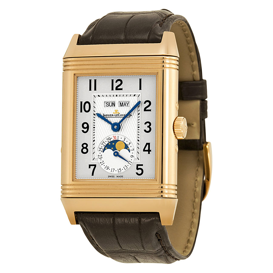 Jaeger LeCoultre Reverso 18K Rose Gold Automatic Clasp Watch - Elegant Timepiece