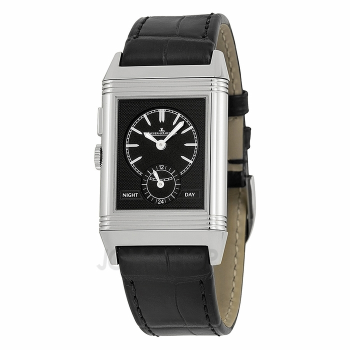 Jaeger LeCoultre Reverso Q3788570 Classic Flip-Case Black & Silver Automatic Watch