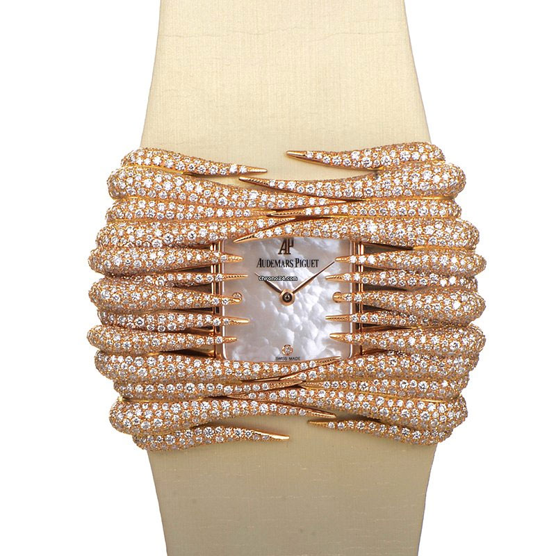 Audemars Piguet Givrine Elegance Automatic Diamond Set Rose Gold Watch