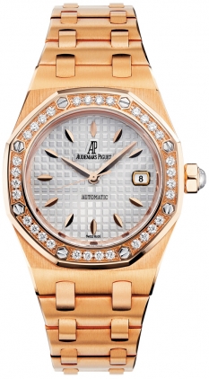 Audemars Piguet Royal Oak 41mm Lady's Watch: Automatic Chronograph, Black PVD Case, White Dial