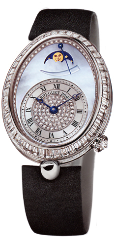 Breguet Reine de Naples 8909BB/VD/864.D00D 18kt White Gold Automatic Chronograph Watch