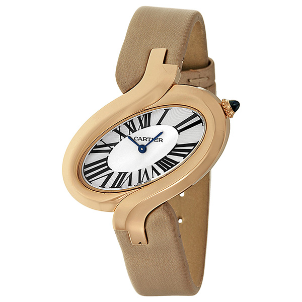 Cartier Delices de Cartier W8100011 Elegant Gold Watch - 28mm, Automatic, Mother of Pearl Dial