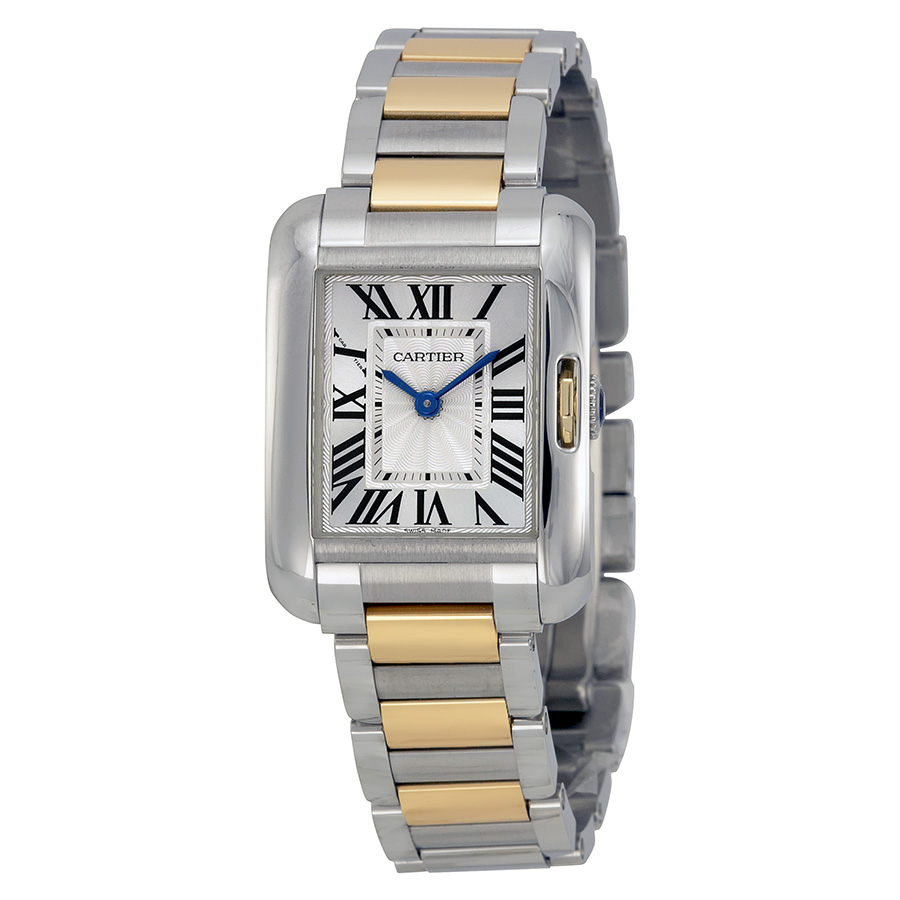 Cartier Tank W5310046 Elegant Lady's Timepiece - Steel Case, Mother of Pearl Dial